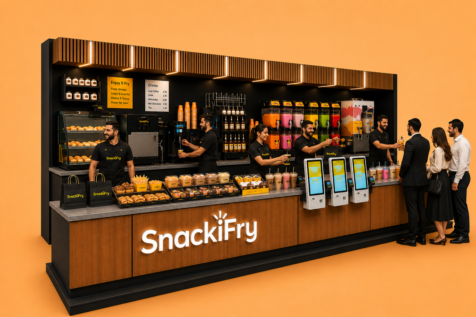 Extended Counter at SnackiFry — after