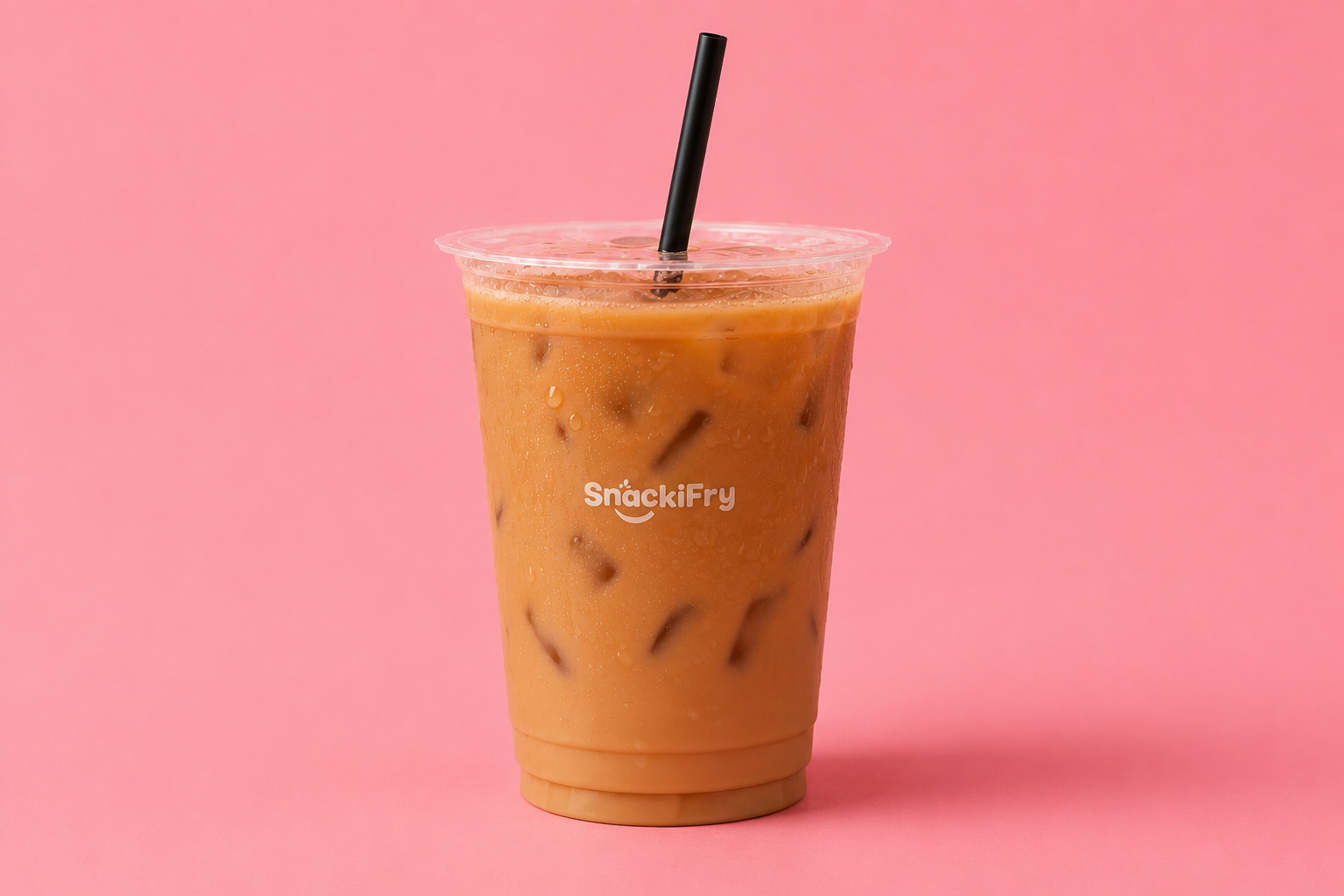 Iced Latte at SnackiFry — after
