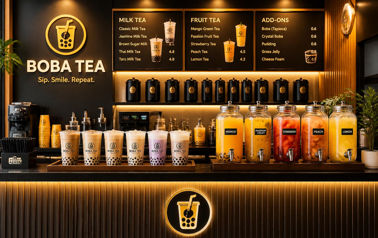 Bubble tea station